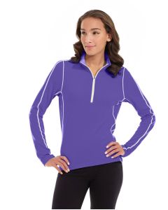 Olivia 1/4 Zip Light Jacket-M-Purple